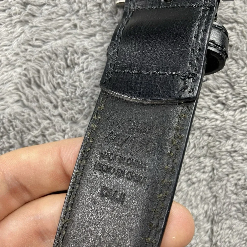 Unbranded Synthetic Leather Belt Mens 44/110 Black‎
